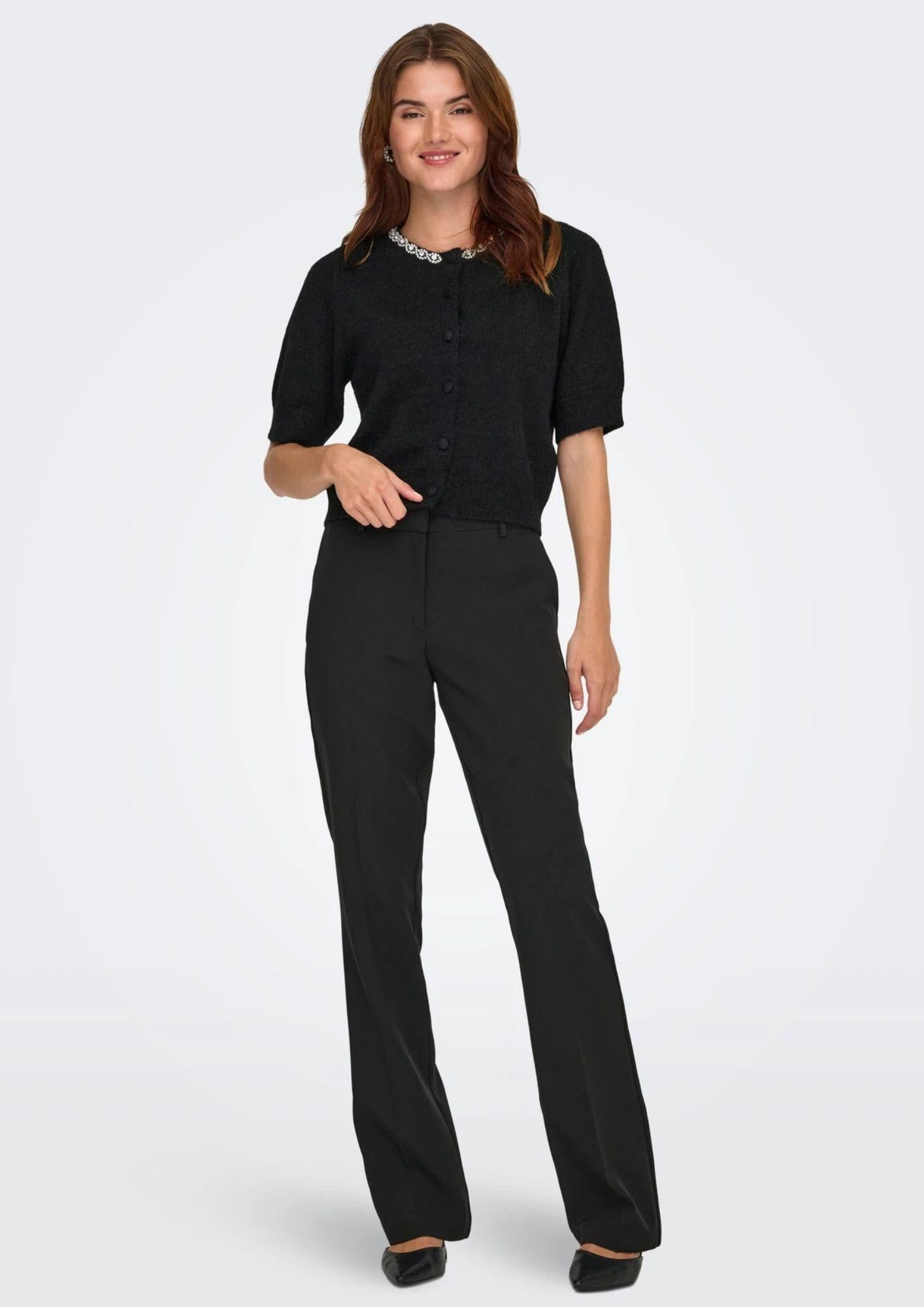 Jacqueline De Yong Cardigan Donna Alva Nero 15344982 Black JACQUELINE DE YONG 