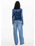 Desigual Maglione con bottoni brillante Donna Blu 25WWJF12 5016 DESIGUAL 