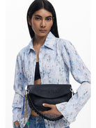 Desigual Borsa con logo 3D a patta media Donna Nero 25WAXPAL 2000 DESIGUAL 