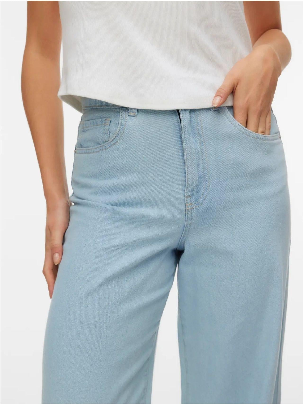Vero Moda Jeans Donna Kirsa Blu Denim Chiaro 10335361 Light Blue Denim VERO MODA 