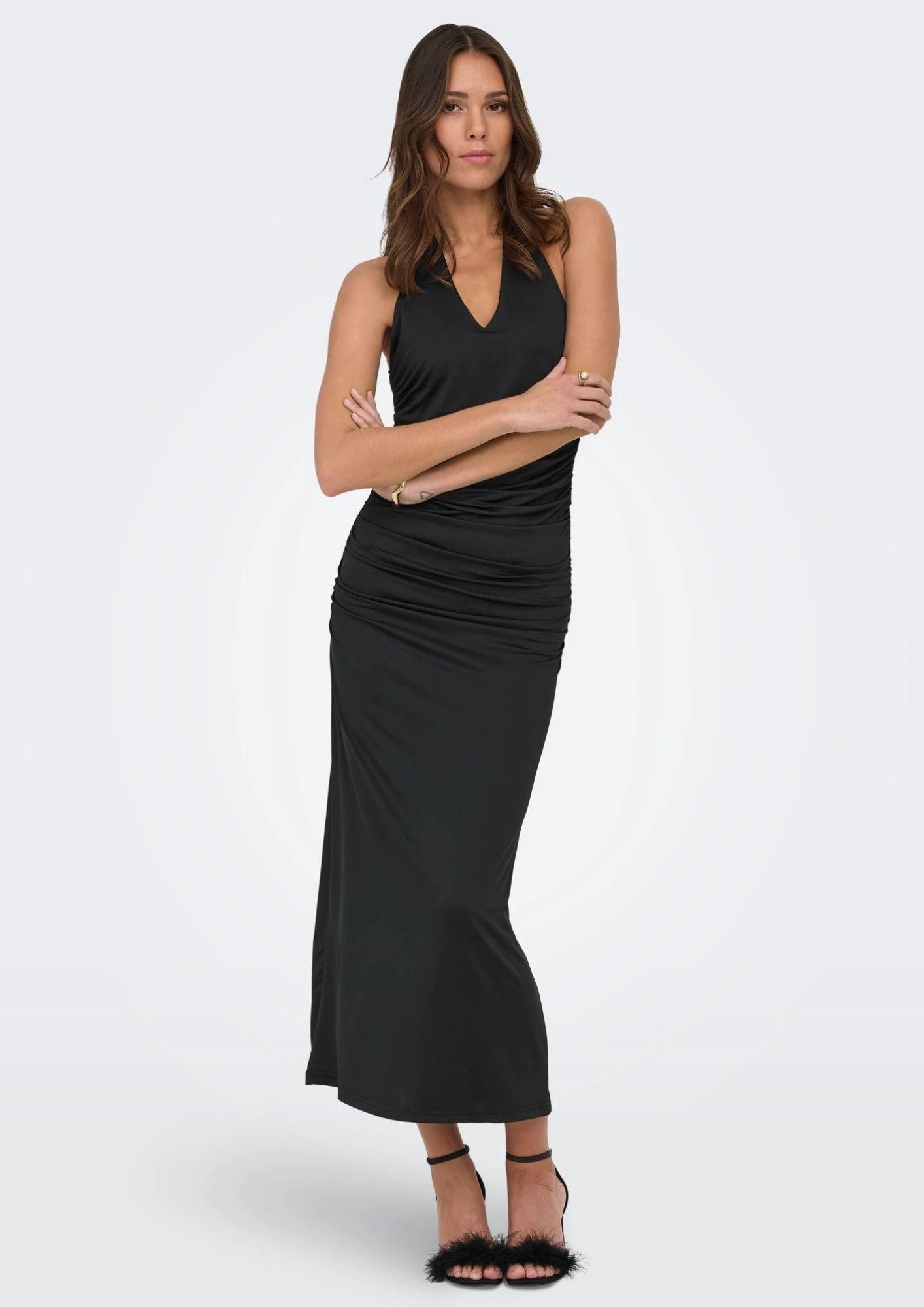 Only Vestito Donna Gina Nero 15372734 Black Wide ONLY 
