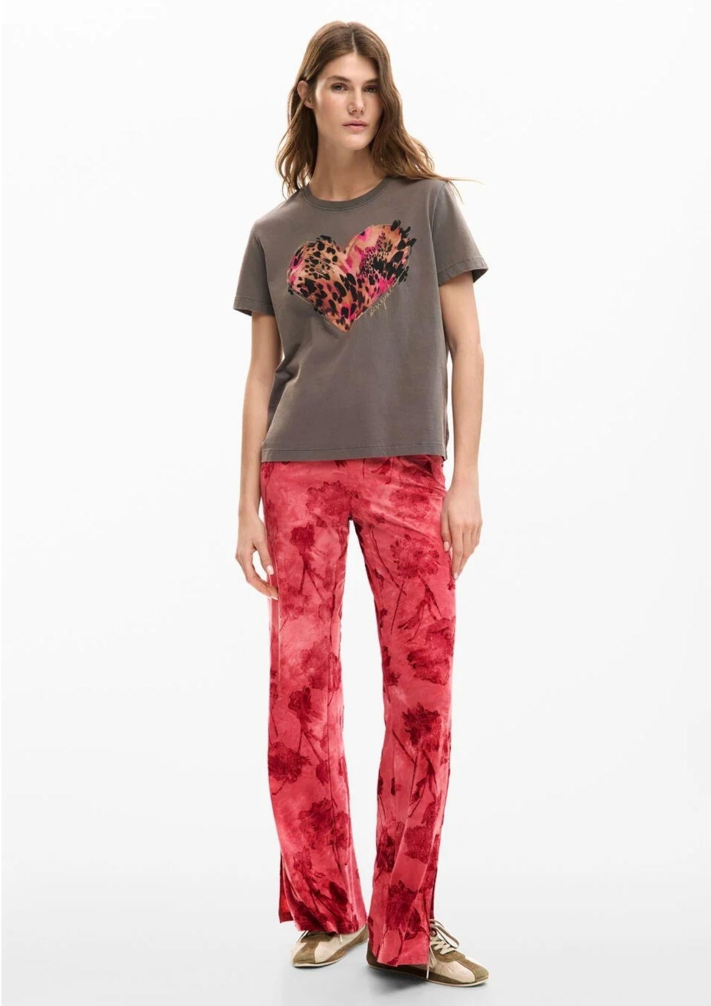 Desigual T-Shirt Donna Tiger Cor Grigia 26SWTK53 2001 DESIGUAL 