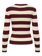 Jacqueline De Yong JDYPLUM Pullover Donna Cabernet Eggnog Stripes 15277223 Cabernet W EGGNOG STRIPES JACQUELINE DE YONG 