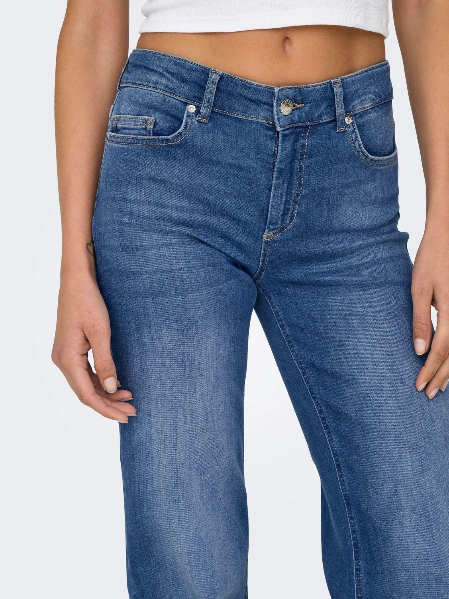 Only Jeans Donna Medium Blue Straight Fit Onlblush 15330787 Medium Blue Denim ONLY 