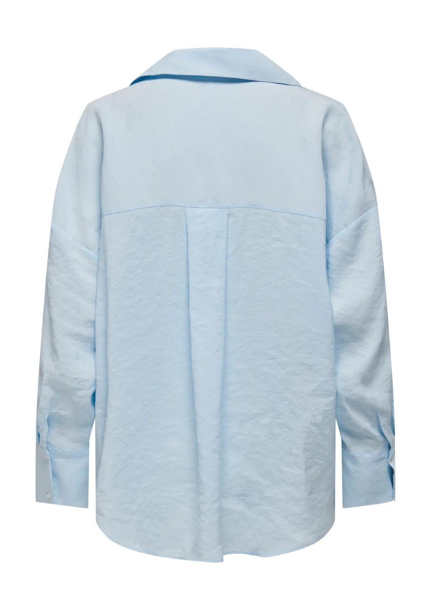 Only Camicia Donna Zazima Blu Chambray 15272523 Chambray Blue ONLY 