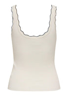 Jacqueline De Yong Top Donna Nanna Bianco e Nero 15290585 Cloud Dancer W. BLACK JACQUELINE DE YONG 