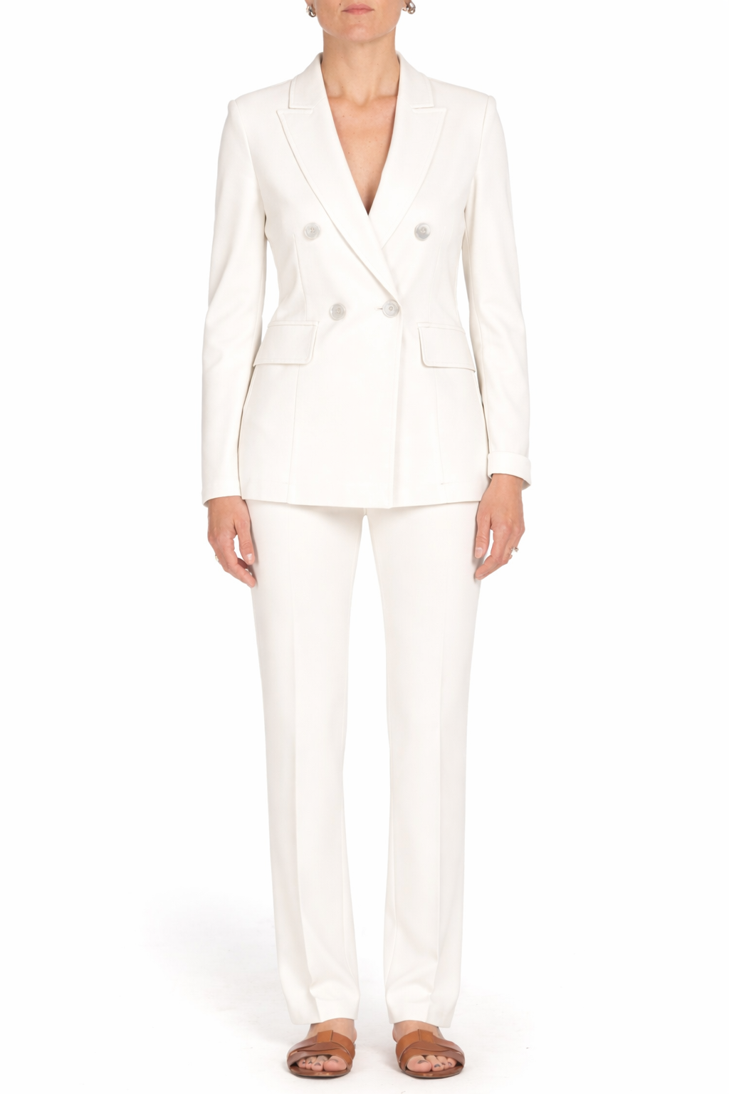 Diana Gallesi Tailleur Donna Bianco Burro 6J28R000063N 21 DIANA GALLESI 