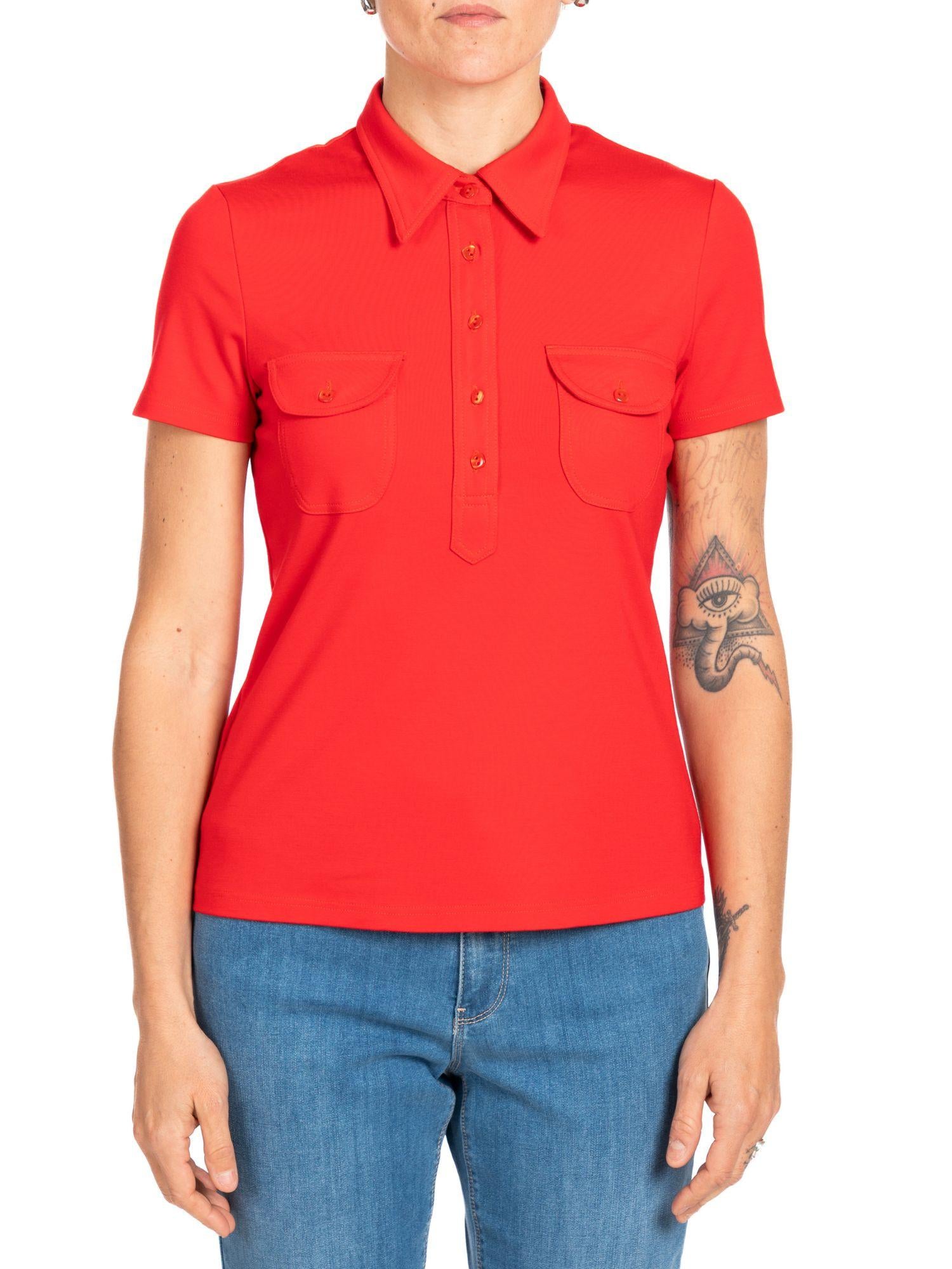 Diana Gallesi Polo Donna Rossa G056R000664N 16 DIANA GALLESI 