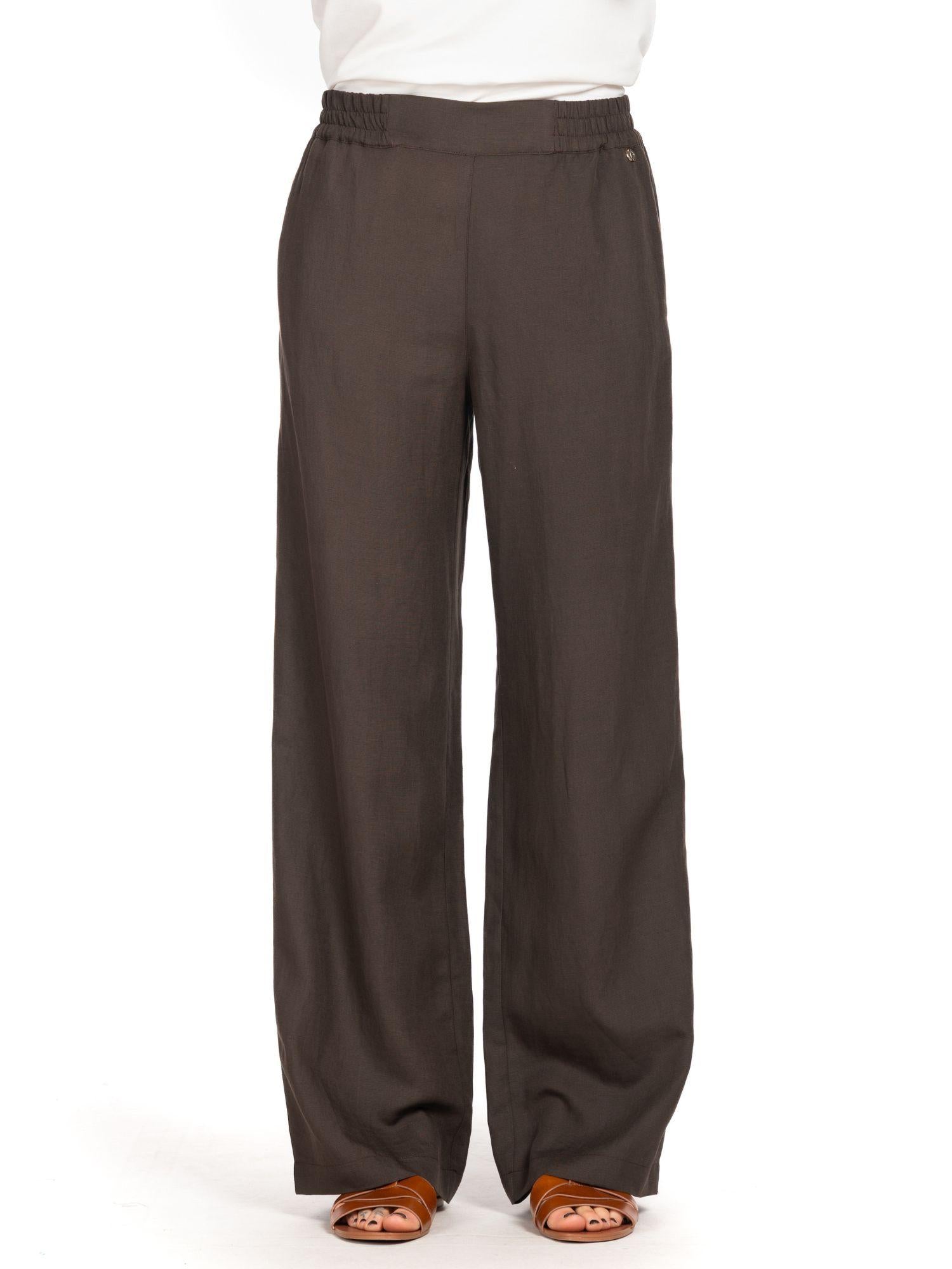 Diana Gallesi Pantalone Donna Marrone Moka P004R008917N 22 DIANA GALLESI 