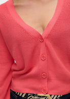 Vero Moda Cardigan Donna Newlexsun Rosso Corallo 10281878 Coral Paradise VERO MODA 