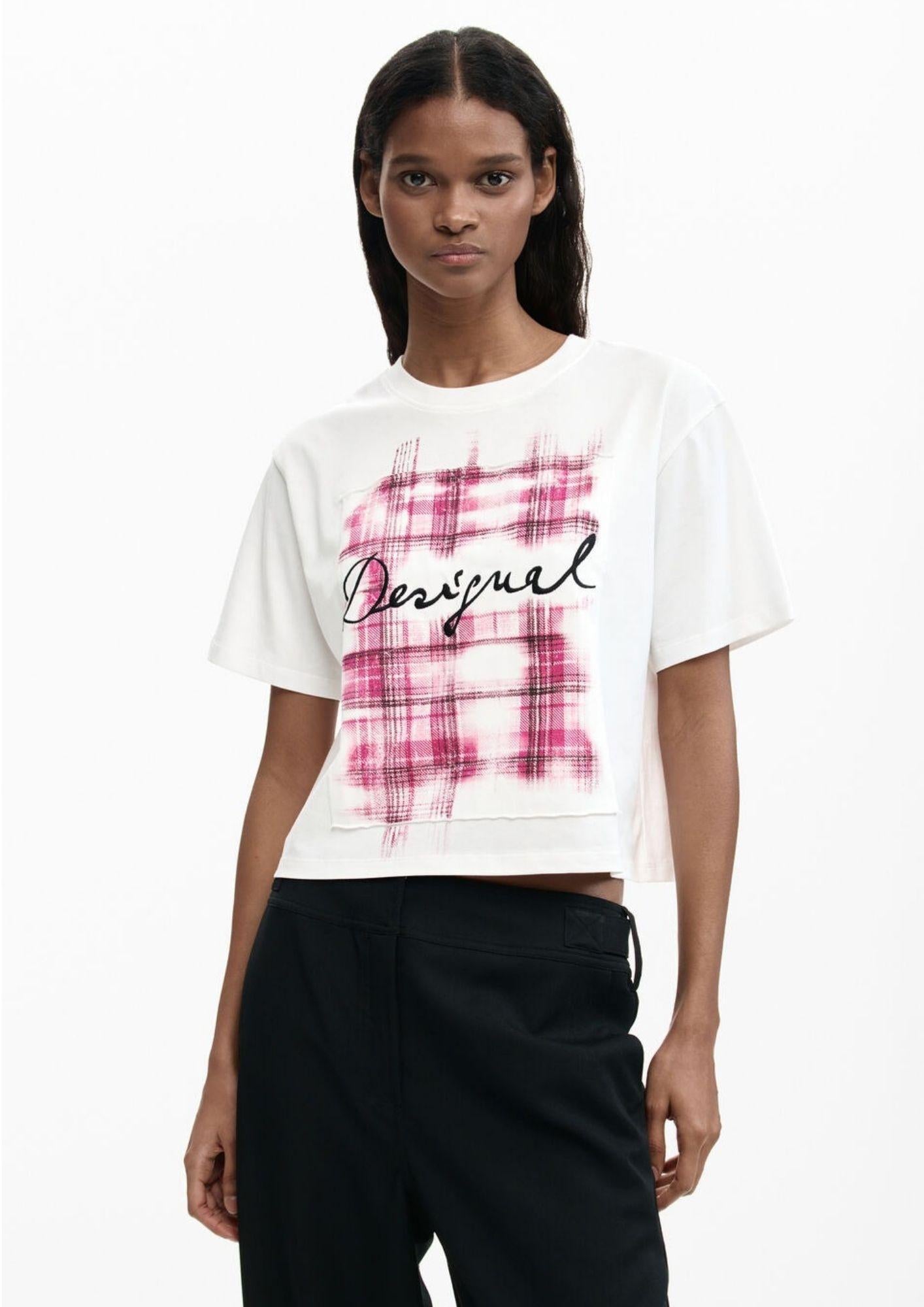 Desigual T-Shirt Donna Cracovia Bianca 26SWTK16 1000 DESIGUAL 