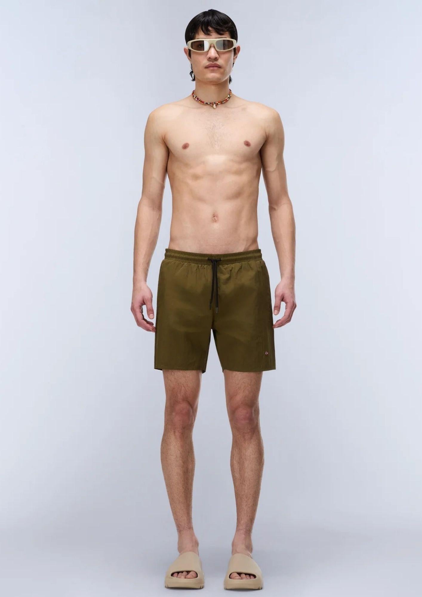 Napapijri Costume Uomo Haldane Verde Oliva Scuro NP0A4HRZ G3A NAPAPIJRI 