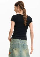 Desigual T-Shirt Donna Dublin Nera 26SWTK05 2000 DESIGUAL 