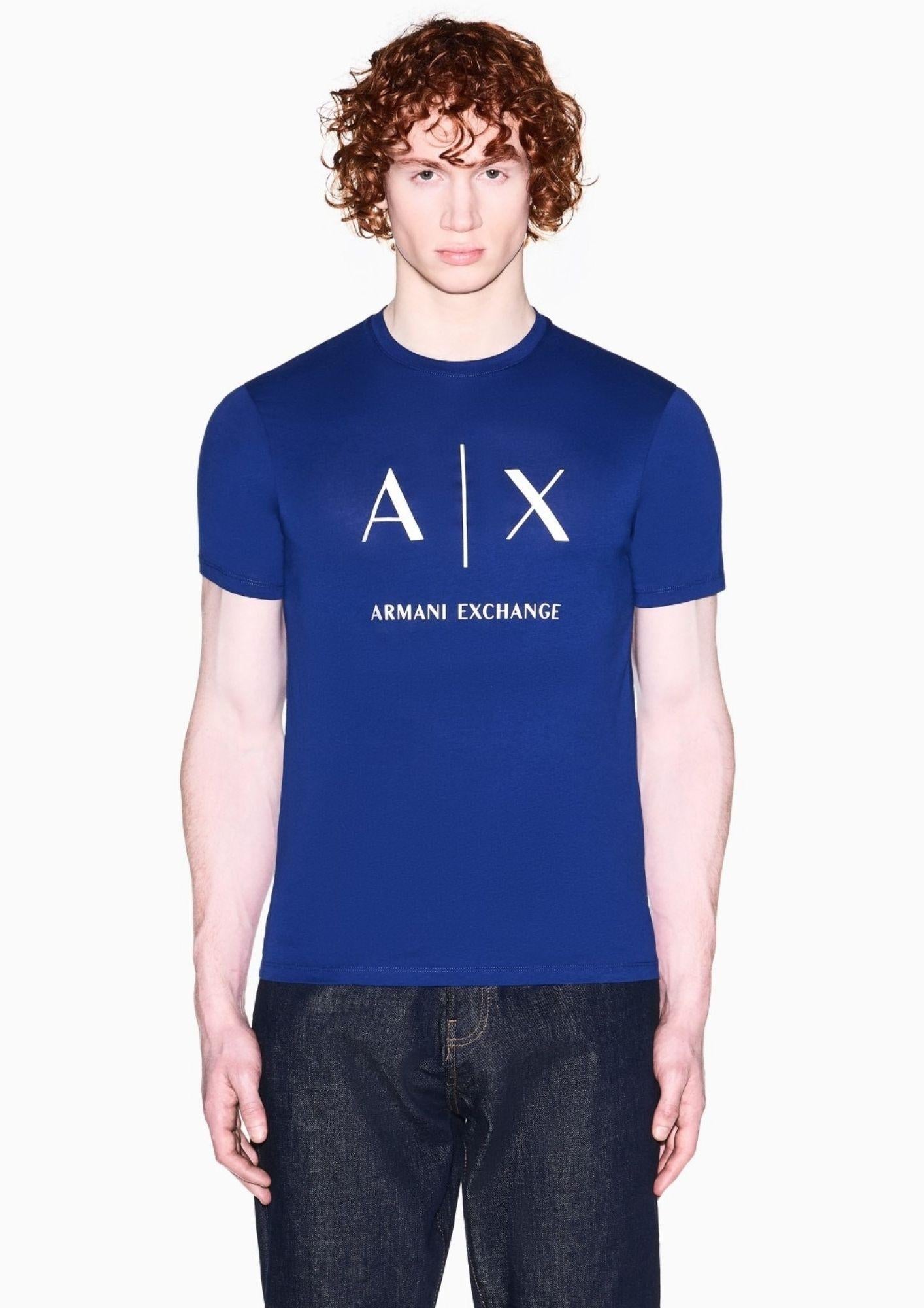 Armani Exchange T-Shirt Uomo Blu XM002683 AF10356 UB131 ARMANI EXCHANGE 