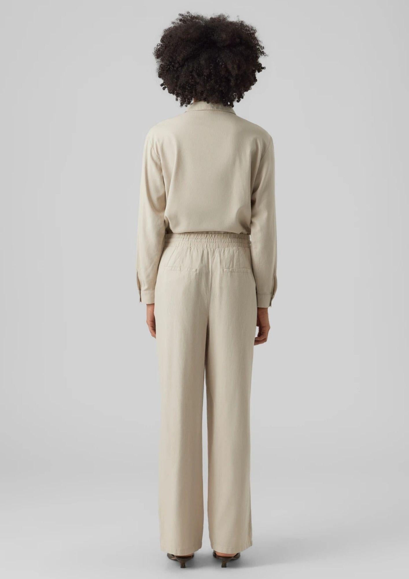 Vero Moda Pantalone Donna Jesmilo Grigio 10287363 Silver Lining VERO MODA 