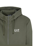EA7 Emporio Armani Tuta Uomo con cappuccio e zip Verde Nero 8NPV68 PJVTZ M7059 EA7 EMPORIO ARMANI 