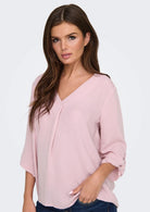Jacqueline De Yong Top Donna Divya Rosa Malva 15226911 Bleached Mauve JACQUELINE DE YONG 