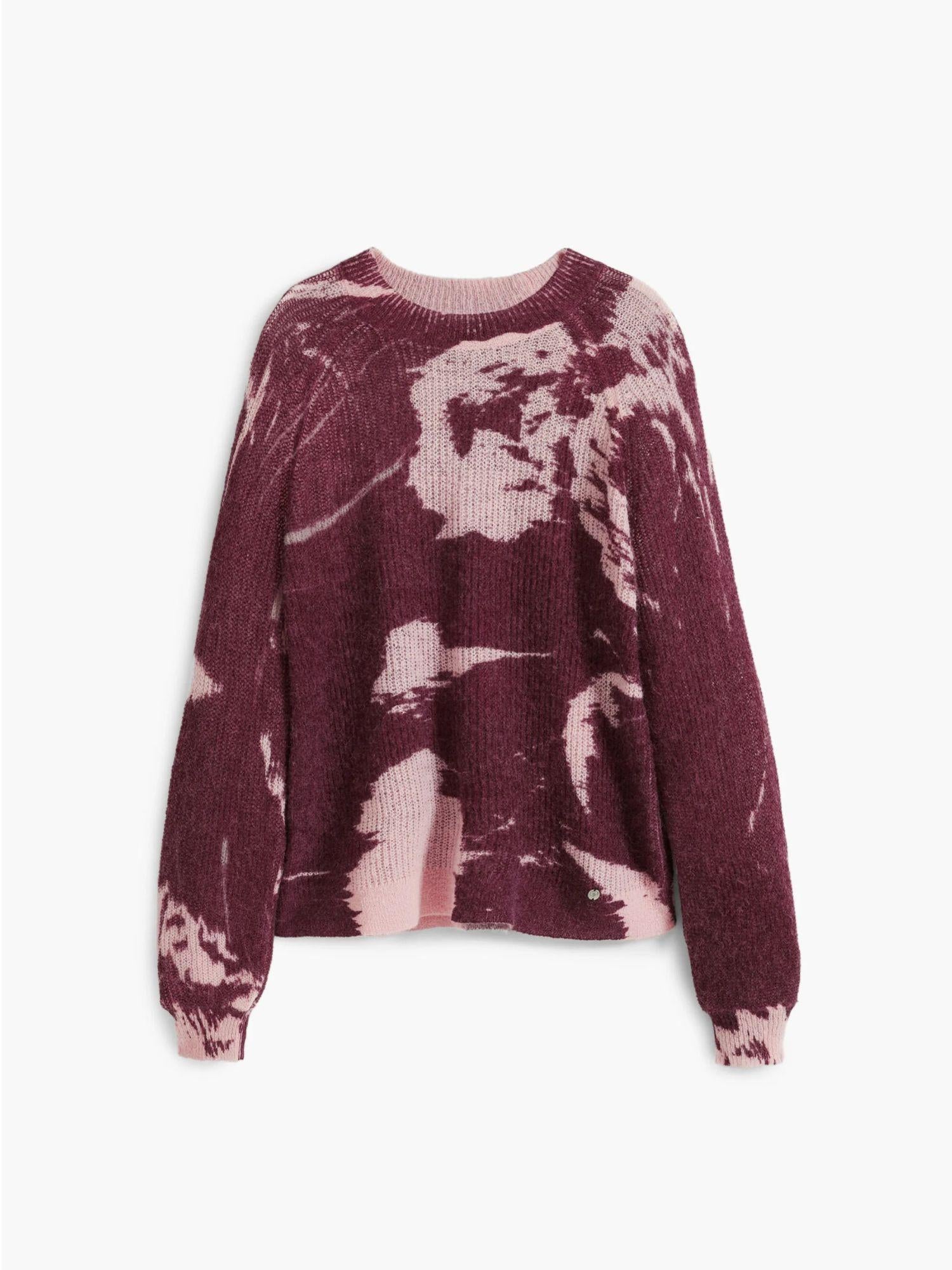 Desigual Maglione texture Arty Donna Rosso 25WWJF31 3078 DESIGUAL 