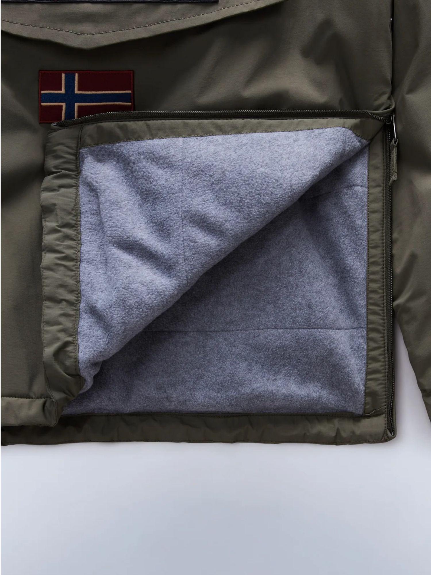Napapijri Giacca Anorak Rainforest Winter Uomo Verde Tea Leaf NP0A4GMC G0A NAPAPIJRI 