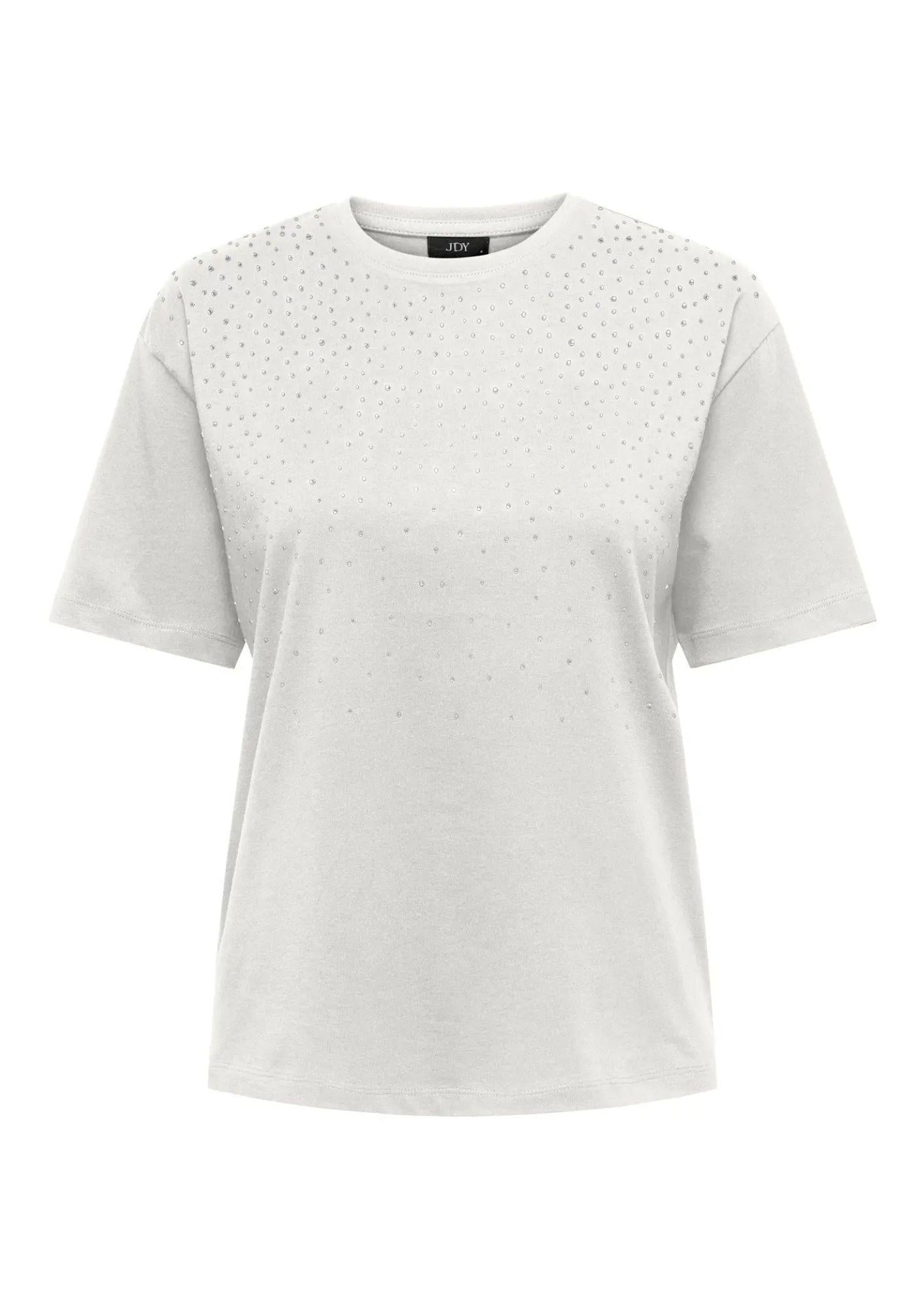 Jacqueline De Yong T-Shirt Donna Smilla Bianca 15359986 Cloud Dancer STONES JACQUELINE DE YONG 