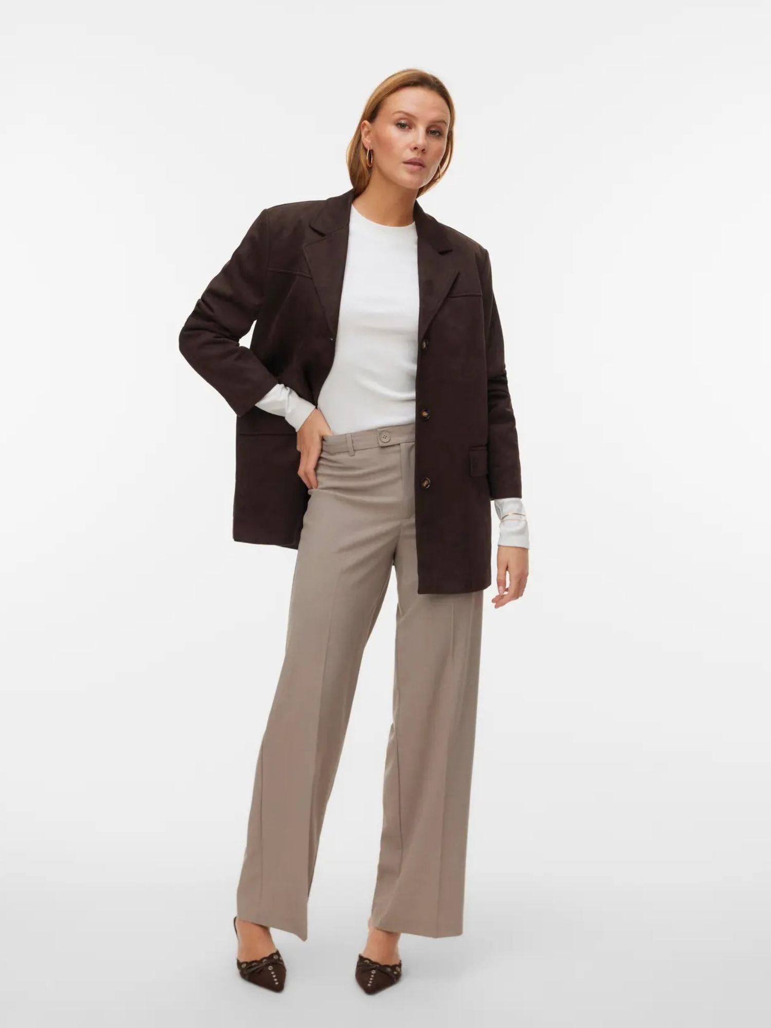 Vero Moda Pantaloni Donna Moon Rock Melange VMTexas 10334103 Moon Rock MELANGE VERO MODA 