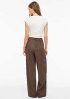 Vila Pantalone Donna Winnie Marrone 14113965 Slate Black VILA 
