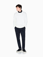 Armani Exchange Maglione girocollo in misto cotone Uomo Bianco XM000338 AF12291 U0009 ARMANI EXCHANGE 