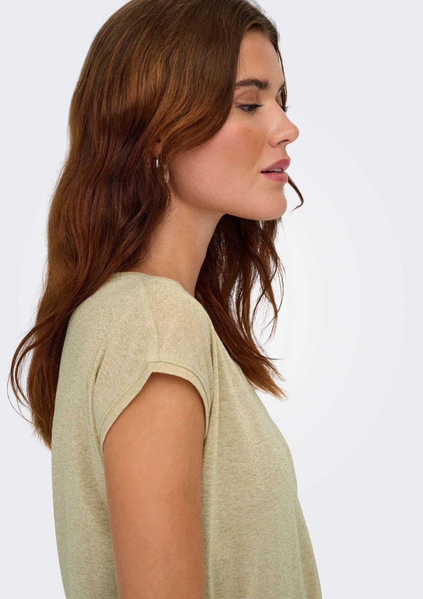 Top Only Donna Silvery Oro 15136069 Gold Colour ONLY 