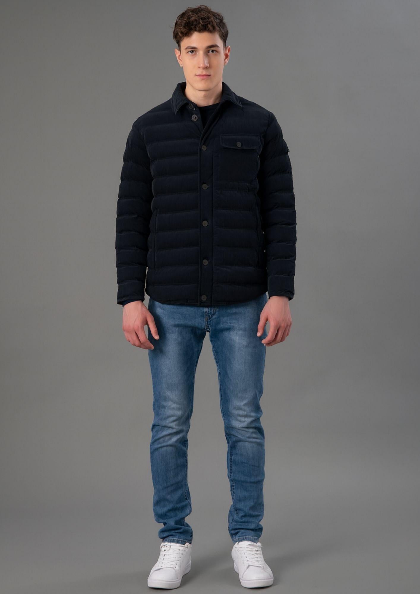 Rihunik Giubbino Uomo Gordon Forest Blu Black RIMA261J F0149 998 RIHUNIK 