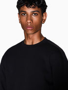 Armani Exchange Felpa Girocollo Bande Logate Uomo Nero XM001296 AF10818 UC001 ARMANI EXCHANGE 
