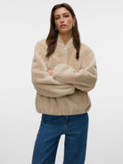 Vero Moda Giacca Invernale Donna Sonjaliga Grey Oatmeal 10331291 Oatmeal VERO MODA 