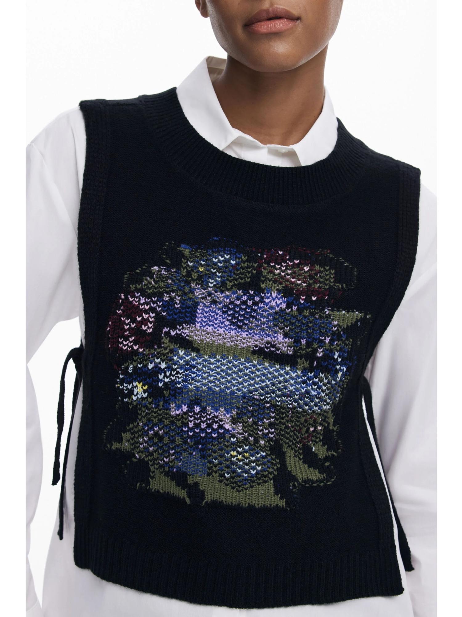 Desigual Camicia 2in1 fiori Donna Bianco 25WWCW01 1000 DESIGUAL 