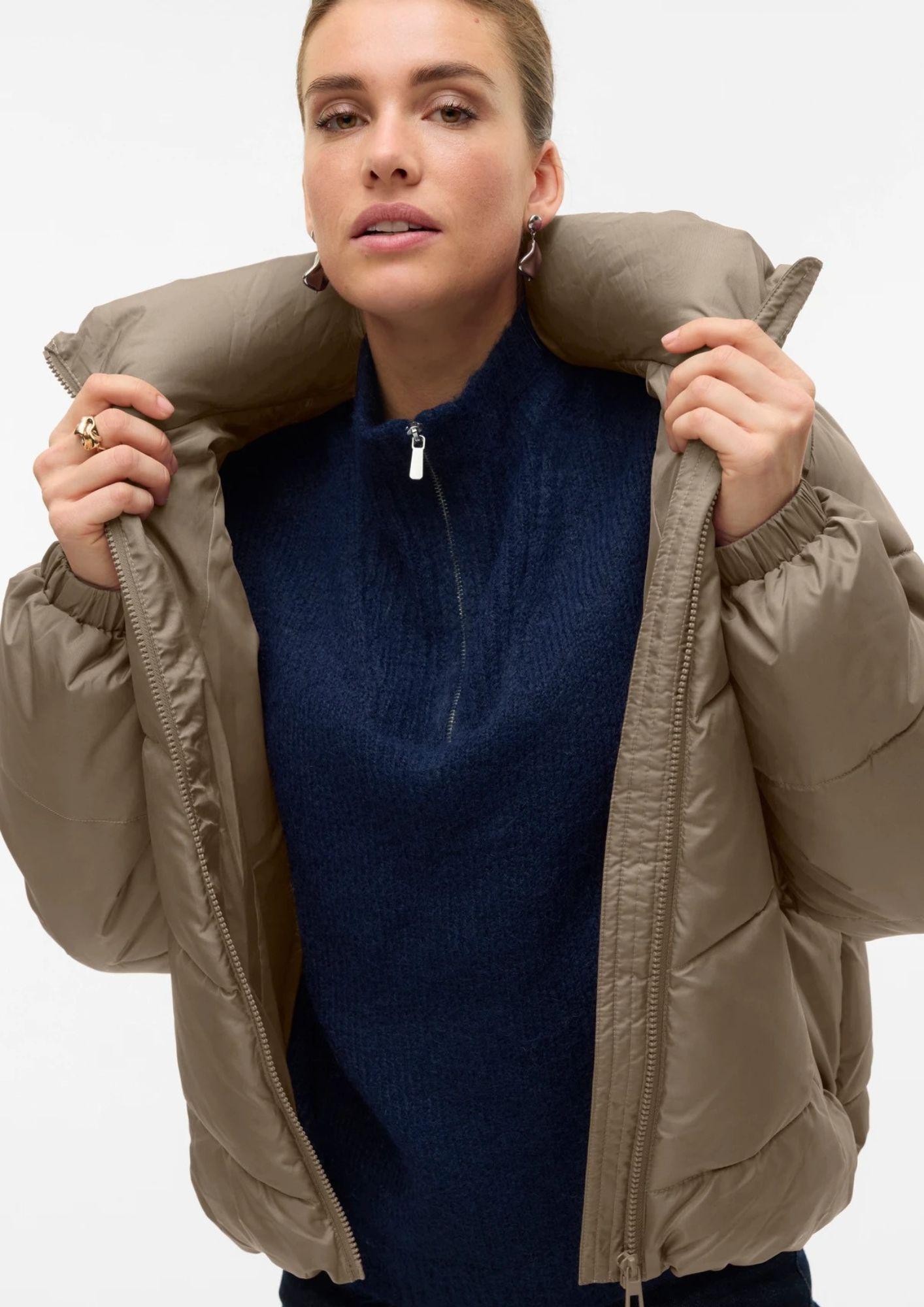 Vero Moda Giacca Invernale Donna Ligario Beige 10309844 Silver Mink VERO MODA 