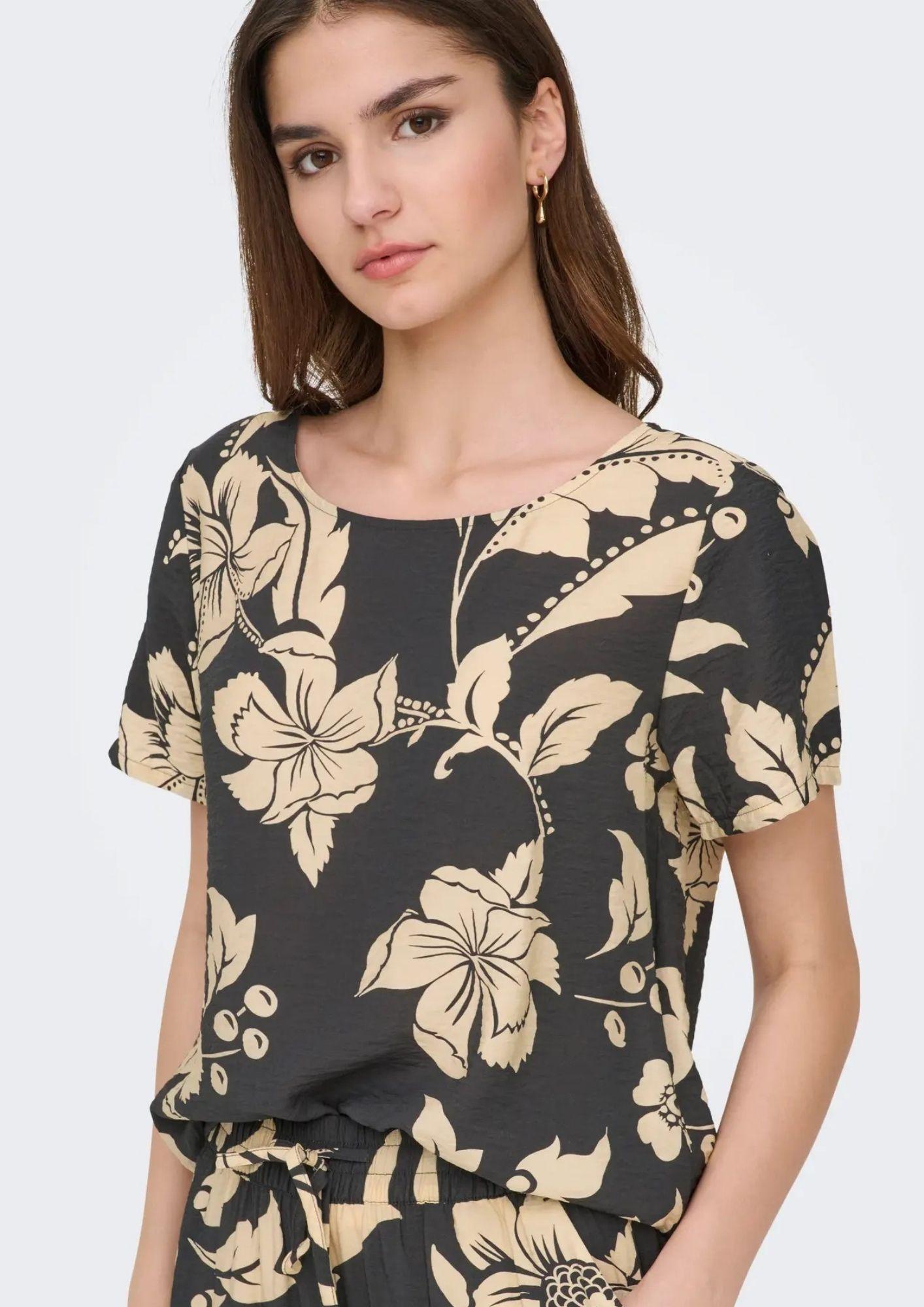 Jacqueline De Yong Top Donna Troya Nero Phantom 15347687 Phantom JACQUELINE DE YONG 