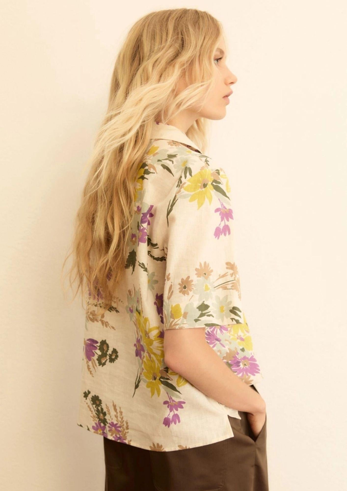 Emme Marella Blusa Donna Emmferoce Lavanda Floreale 2615111212200 002 EMME MARELLA 