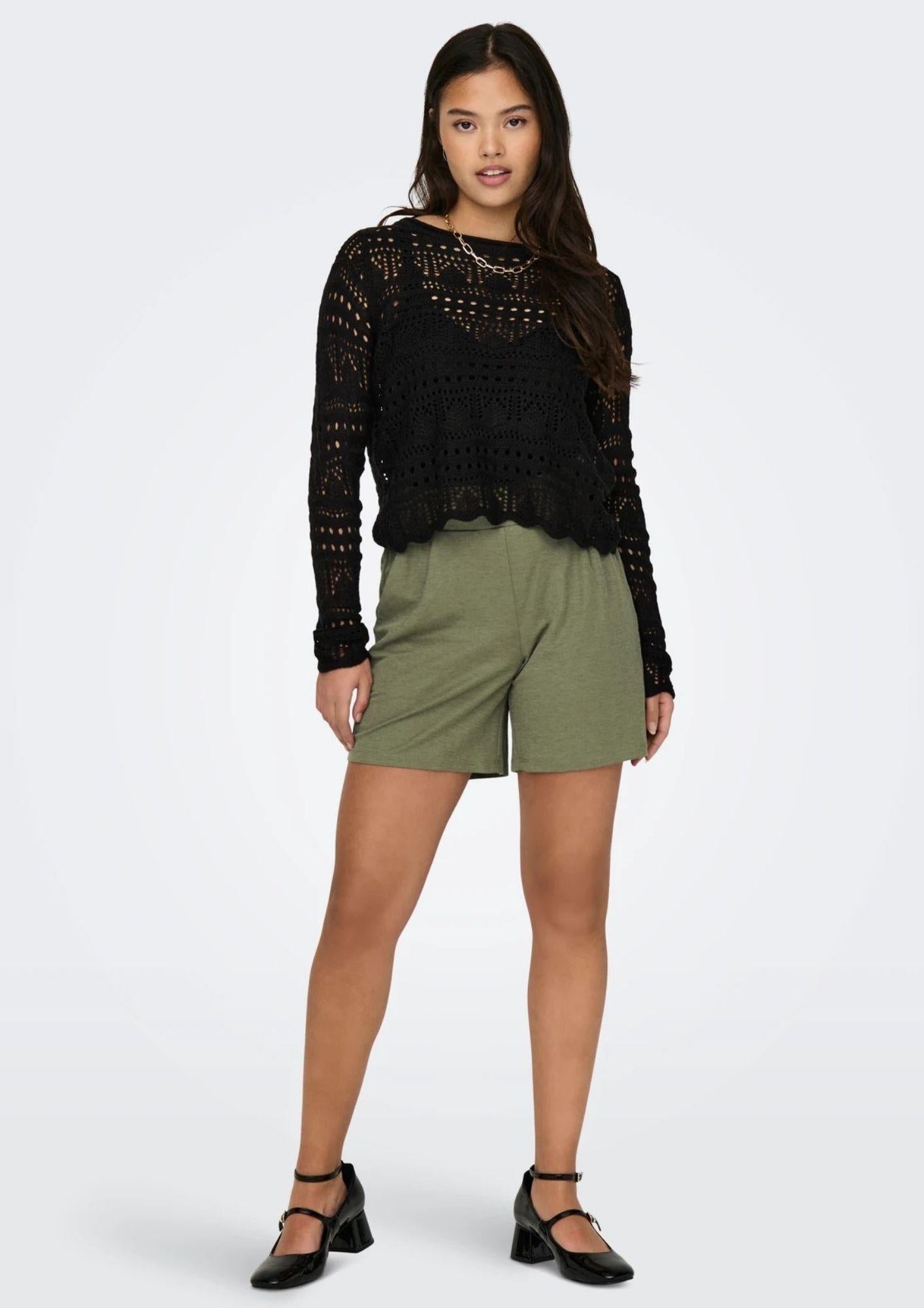 Jacqueline De Yong Maglia Donna Sun Nera 15287384 Black JACQUELINE DE YONG 