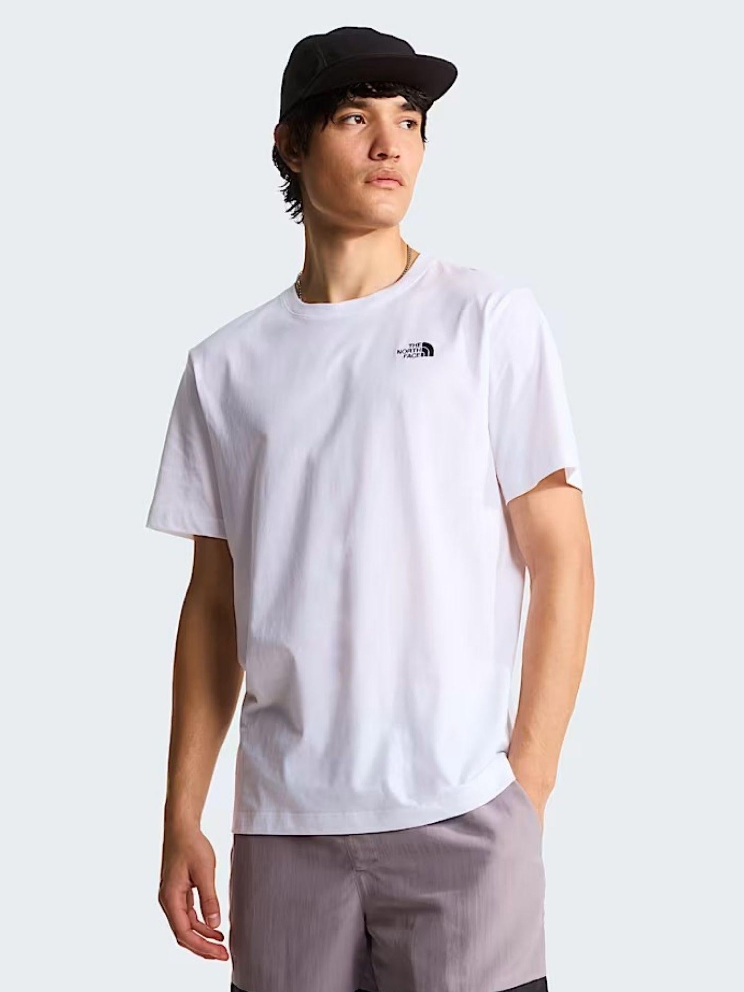 The North Face T-Shirt Uomo Bianca Evolution Simple Dome Regular NF0A8CZ2 FN4 THE NORTH FACE 