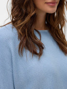 Vero Moda Maglione Donna Cashmere Blue VMNora 10281013 Cashmere Blue VERO MODA 