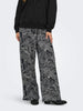Jacqueline De Yong JDYDEBBIE Pantaloni Wide Fit Donna Nero WHITECAP GRAY GEO