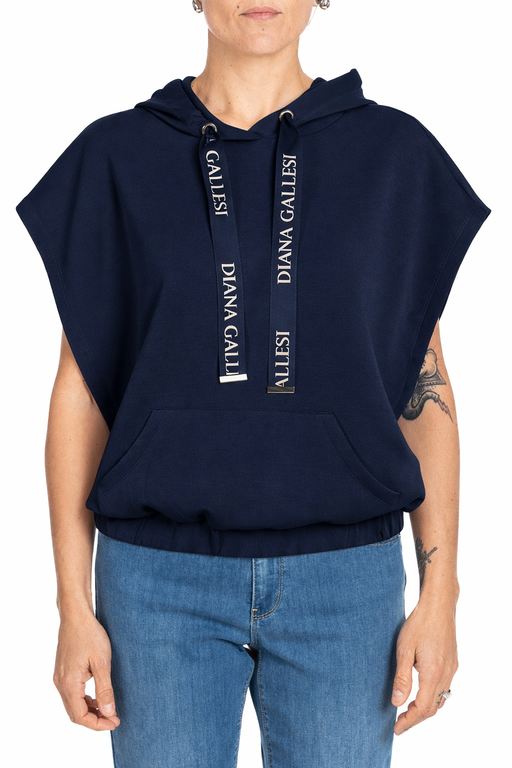 Diana Gallesi Felpa Donna Blu G894J004348N 34 DIANA GALLESI 