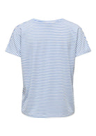 Jacqueline De Yong Top Donna Sissi Bianco e Blu Cashmere 15325267 Cashmere Blue CLOUD DANCER JACQUELINE DE YONG 