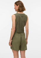 Vero Moda Top Donna Caia Verde 10333795 Deep Lichen Green VERO MODA 
