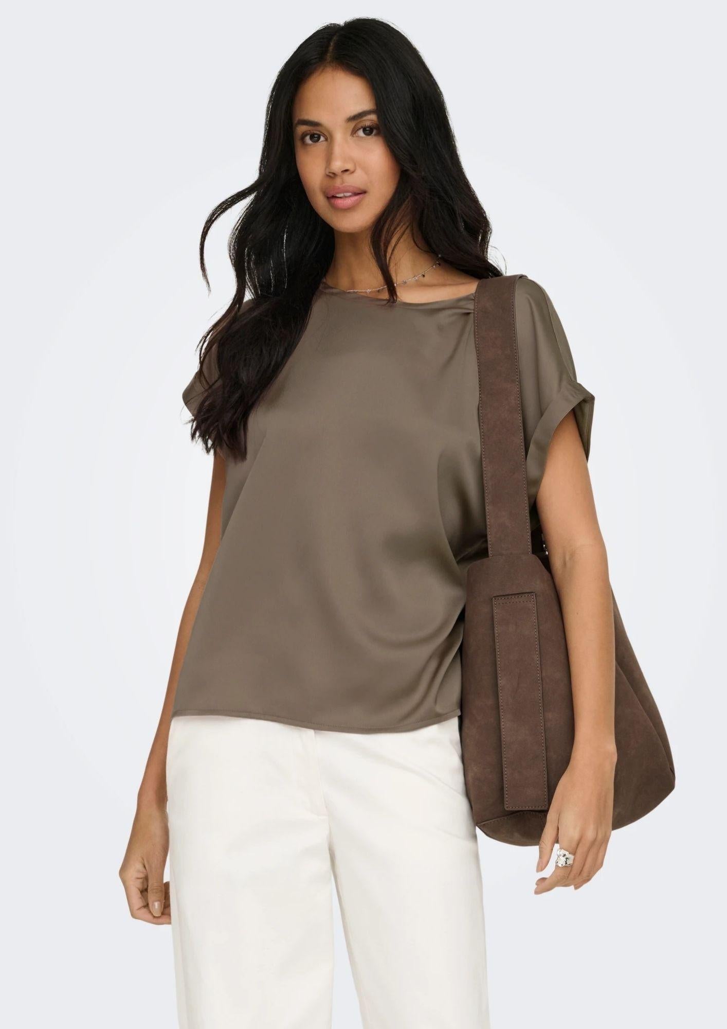 Only Top Donna Lieke Grigio Noce 15303413 Walnut ONLY 