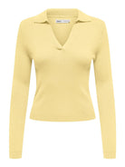 Only Maglia Polo Donna Double Cream Onlkaya 15344841 Double Cream ONLY 