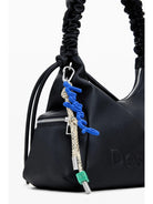 Desigual Borsa logo 3D con manico arricciato media Donna Nero 25WAXP98 2000 DESIGUAL 
