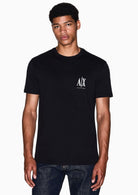 Armani Exchange T-Shirt Uomo Nera XM000365 AF12308 UC001 ARMANI EXCHANGE 