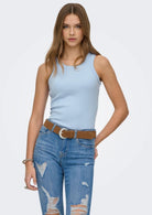 Only Canottiera Donna Val Azzurro 15371705 Soft Chambray ONLY 