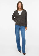 Vero Moda cardigan donna Boom Marrone 10320457 Chocolate Torte MELANGE VERO MODA 