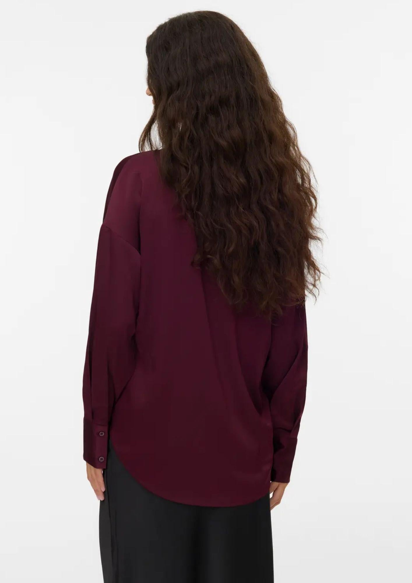 Vero Moda Camicia Donna Livia Bordeaux 10338188 Purple VERO MODA 