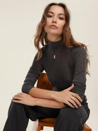 Emme Marella Dolcevita Donna in misto cashmere Ruggito Grigio scuro 2525946041200 003 EMME MARELLA 